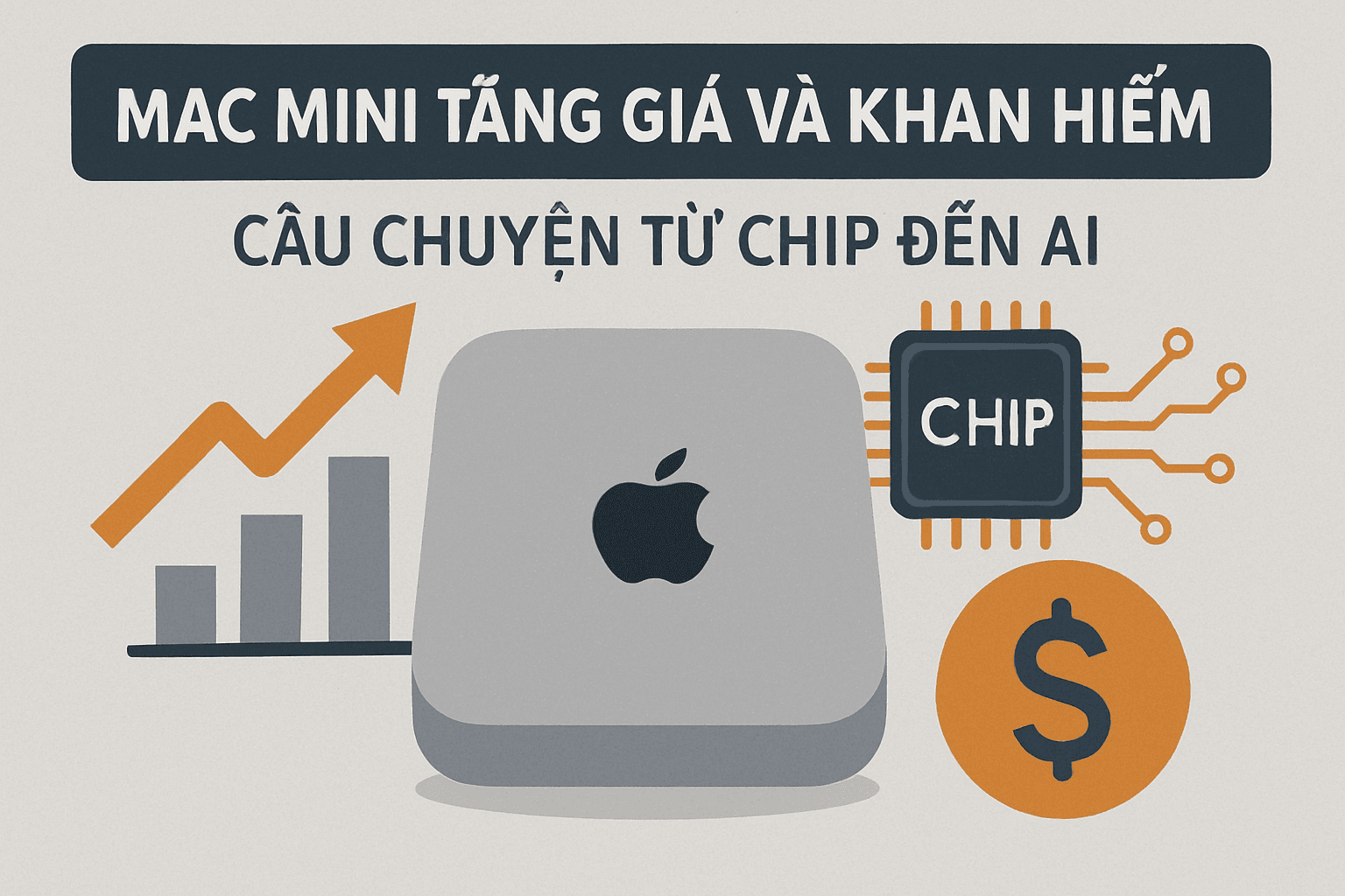 Mac mini tăng giá và khan hiếm: Câu chuyện từ chip đến AI