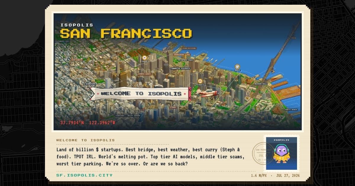 Isopolis: Khi bản đồ pixel isometric tái hiện San Francisco một cách độc đáo