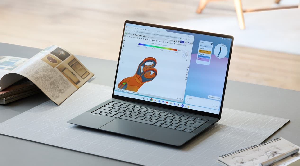 ASUS ra mắt Googlebook 14: Laptop siêu nhẹ với màn hình OLED 3K và chip Core Ultra 7