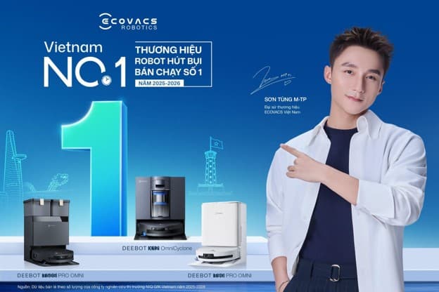 ECOVACS thống lĩnh thị trường robot hút bụi Việt Nam: Bí quyết từ công nghệ và chiến lược phân khúc